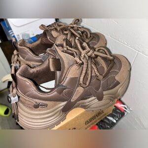 Brown Chunky Sneakers